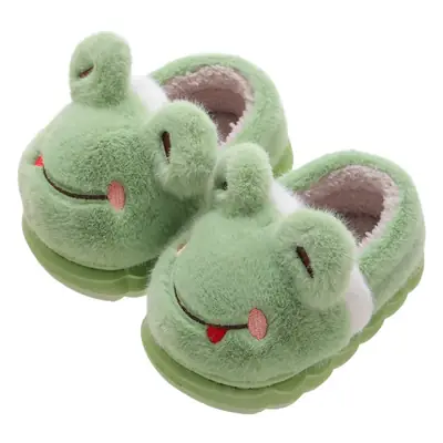 Children's Cotton Slippers Winter Warm Thickened Boys and Girls Children Indoor and Outdoor Mao Mao Shoes Home Baby Bag with Cotton Shoes
