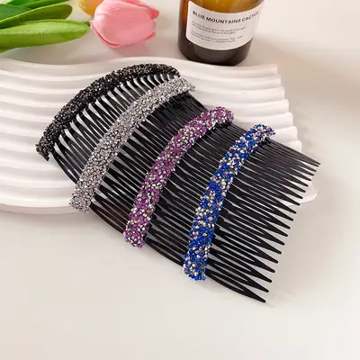 Korean Style Rhinestone Hair Comb for Women