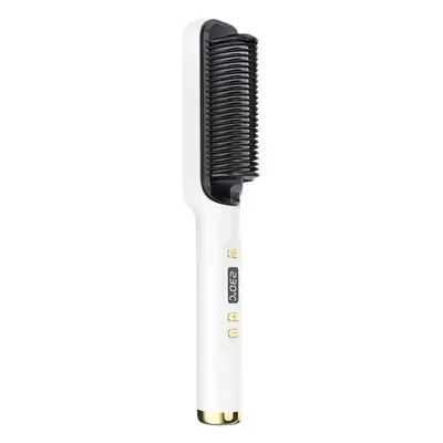 Lcd Direct Electric Hair Comb Negative Ion Curling Dual-Purpose Lazy Curling Iron Hair Device Cross-Border Electric Plug-In Hair Care
