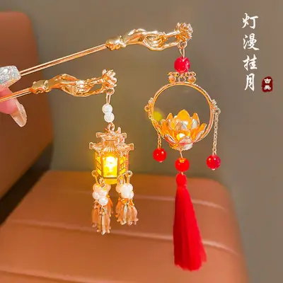 Ancient Dragon Hairpin with Pearl Drop for Women