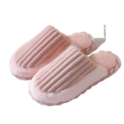 Pink Cotton Indoor Slippers for Home Use