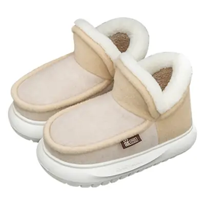 Women Pink Soft Winter Slippers with Non-Slip Sole