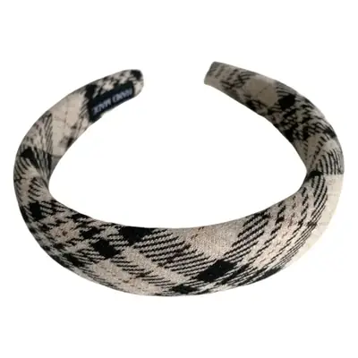 Chanel Style Plaid Headband for Women