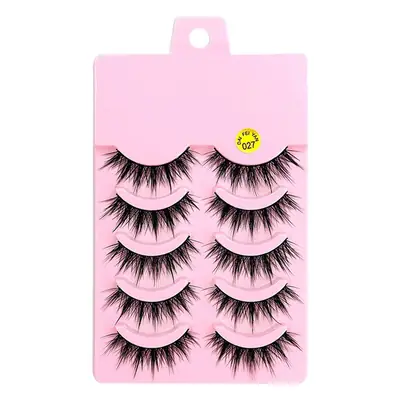 False Eyelashes Pack 027 Thick Long Natural Curled