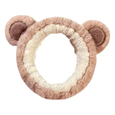 Pink Bear Headband with "Morning Reine Milk" Design