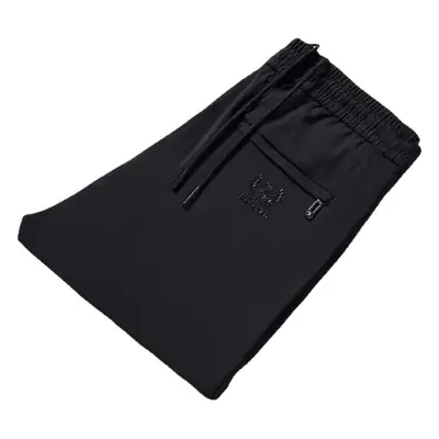 Winter Fleece Pants for Men Gray Thick Warm Loose Work Suit