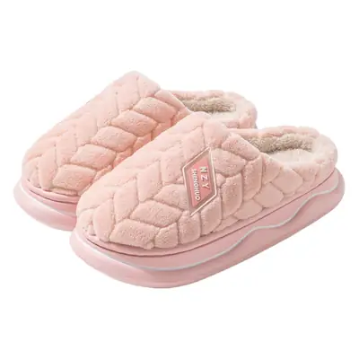 Women's Cotton Closed-Toe Slippers Winter Warm Non-Slip
