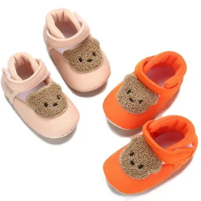 Spring and autumn baby sandals cotton cloth shoes toddler shoes Velcro 0-18 months non-slip breathable wear-resistant baby shoes soft bottom