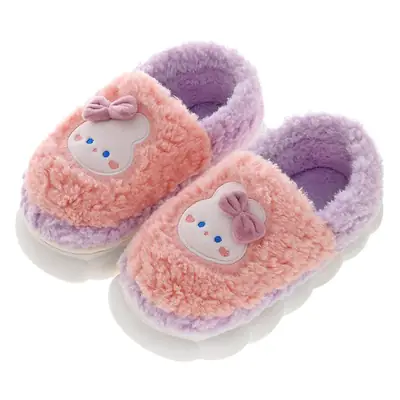 Cute Cartoon Slippers for Men Women Winter Warm Cotton