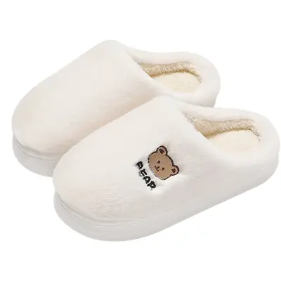 Winter Cotton Slippers for Men Women Warm Non-Slip