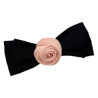 French Style Rose Hairpin with Vintage Bow Clip