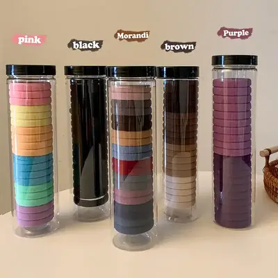 Korean Style Rubber Band Brown Hair Band 20 Pcs