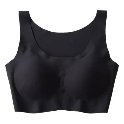Same Bra Non-rimless Vest Bra Non-marking Ice Silk Bra Underwear Women's Sexy Bra Push-up