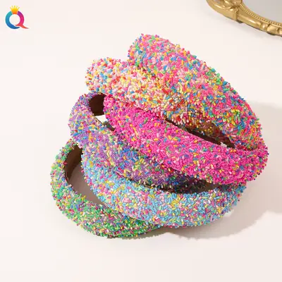 Colorful Skull Top Headband for Girls European American Candy Color