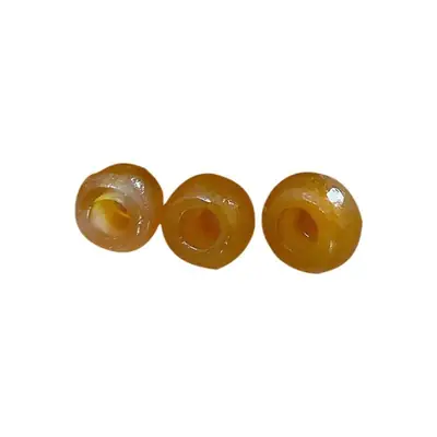 High Oil Coated Yellow Chalcedony Agate Beads 9x14mm