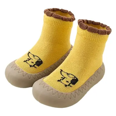 Baby floor socks non-slip cold-proof soft bottom shoes socks autumn and winter thick bottom children's socks mid-calf baby toddler shoes