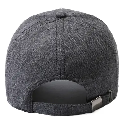 Men Grey Peaked Baseball Cap All Season