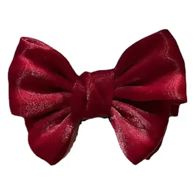 Red & Black Bow Hair Clip for Girls