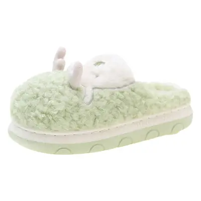 Autumn Winter Plush Warm Slippers Women Cotton Soft