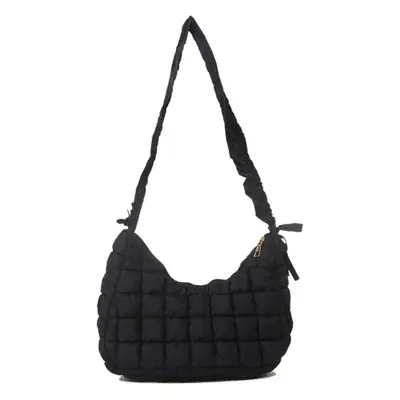 Women Pleated Shoulder Bag Brown 2023