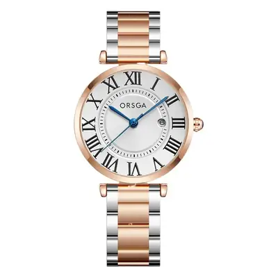 Orsga Women's Rose Gold Roman Dial Watch