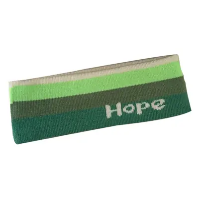 Green Knitted Hair Band with Hope Print