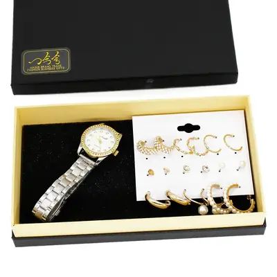 Gold Plated Earrings & Ear Studs Set for Women