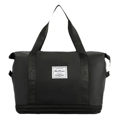 Short Distance Travel Bag Simple Casual Sports Fitness Bag Korean Style Large Capacity Shoulder Bag Expandable Student Leisure Bag