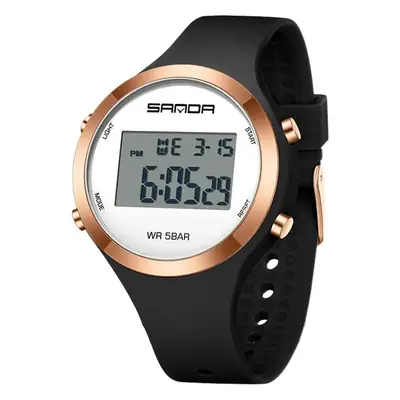 Sanda Pink Digital Watch for Men Women Waterproof