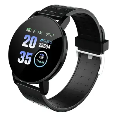 Smart Bracelet with Heart Rate & Step Counter, 2-Color Straps