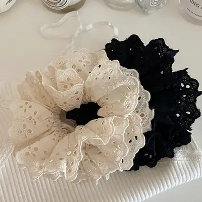 Zhao Silu French Lace Hairband White Large
