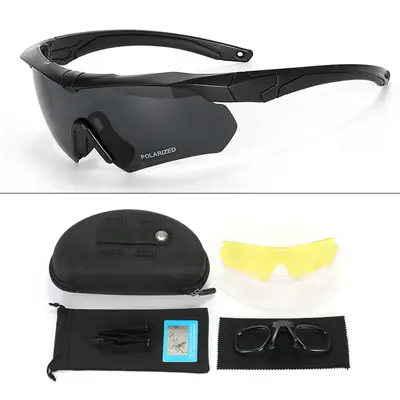 Real Life Shooting Glasses with Windproof & Anti-UV Protection