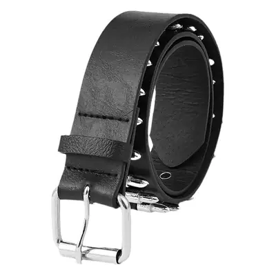 Men's Black Bullet Belt with Buckle & Rivets