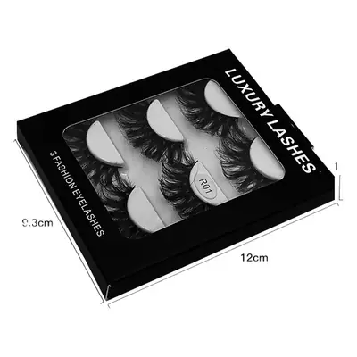Luxury False Eyelashes 3 Pairs 6D Multi Layer