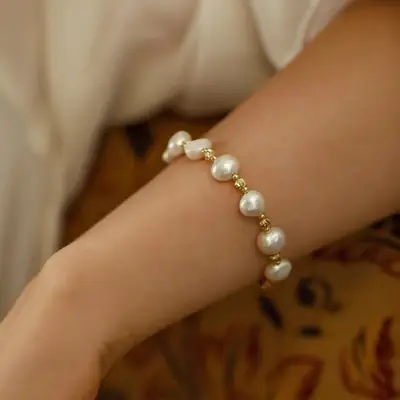 Natural Pearl Bracelet French Style Light Luxury