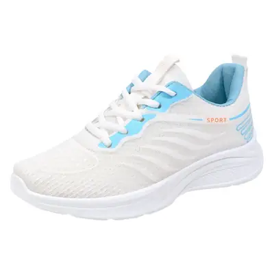Women's 2025 Breathable Mesh Running Shoes White Pink