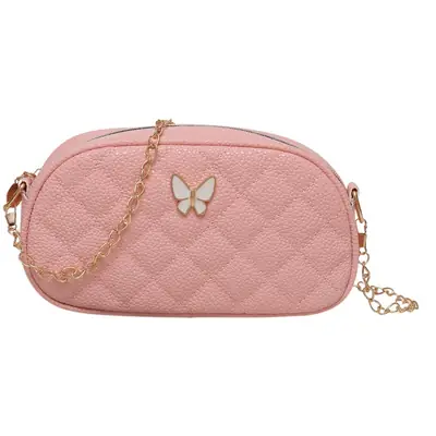 Pink Butterfly Chain Shoulder Bag for Women