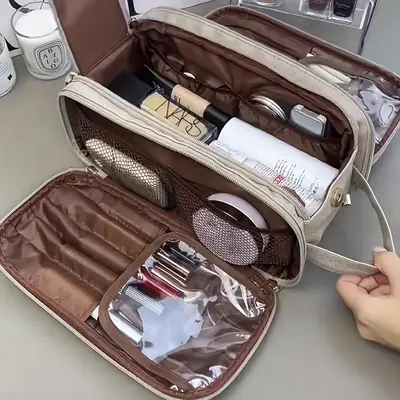 2026 Travel Makeup & Toiletries Bag for Women