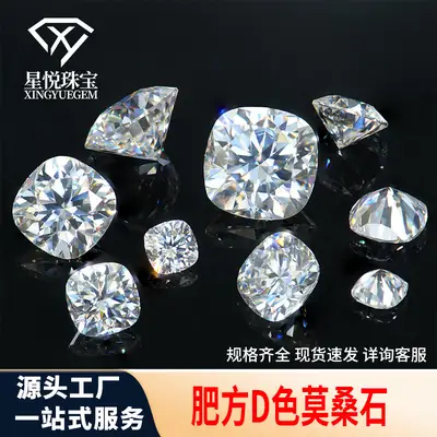 0.5-3 Karat Square Moissanite Ring Pendants