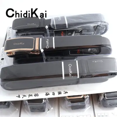 ChidiKai Alloy Men's Belt with Automatic Buckle Edge