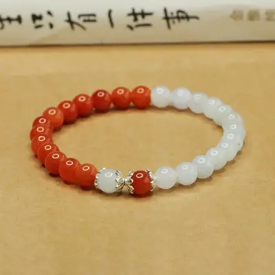Aiyu Natural Jade Bracelet for Women S925 Silver Gold Thread