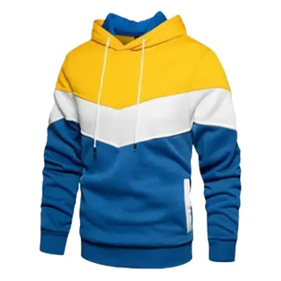 2023 Fleece Hoodie Yellow White Blue Casual Winter Sports