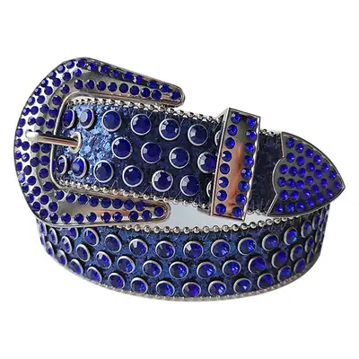 Full Diamond Belt Cross-border Fashion All-match Decorative Personality Diamond Crystal Shining Belt Korean Heavy Industry