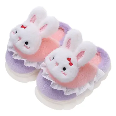 Children's cotton slippers girls' cute cartoon winter indoor and outdoor home warm non-slip baby cotton shoes parent-child shoes
