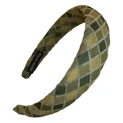 Korean Plaid Headband Women's Mori Sweet Headdress Skull Top Sponge Headband Net Red Pressure Hair Hairpin