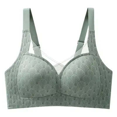 New Semi-Fixed Cup Lightweight Seamless Bra for Big Chest