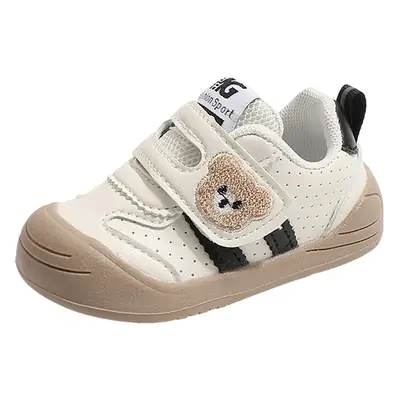 2026 Spring and Autumn Bear Embroidery Baby Shoes Baby Shoes Autumn Style Children's Shoes Toddler Baby Shoes Baby Walking Shoes