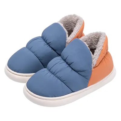 Waterproof Cotton Slippers for Men Women Winter Indoor Non-Slip Thermal Bag