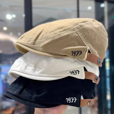 Japanese Style Anti-Wear Peaked Cap Men Women Artistic Retro Newsboy Hat