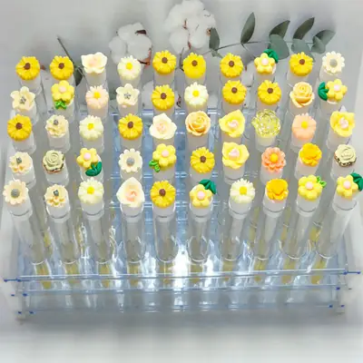 Transparent Flower Independent Eyelash Brushes Set